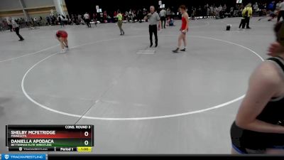 120 lbs Cons. Round 3 - Shelby McFetridge, Minnesota vs Daniella Apodaca, Betterman Elite Wrestling