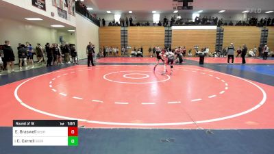 100 lbs Round Of 16 - Ec Braswell, Georgia vs Colt Carroll, Georgia