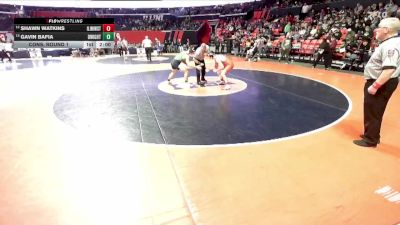 1A 175 lbs Cons. Round 1 - Shawn Watkins, Carthage (Illini West) vs Gavin Bafia, Dwight