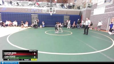 65 lbs Cons. Round 2 - Cash Ponce, Emmett Wrestling Club vs Karter Berg, Team Real Life