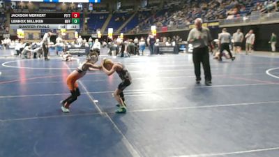 44 lbs Quarterfinal - Jackson Merkert, Pottsville vs Lennox Milliken, Mifflin County