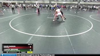 160 lbs Cons. Round 3 - Gavin Madson, Wisconsin vs Carson Bremmer, Sarbacker Wrestling Academy