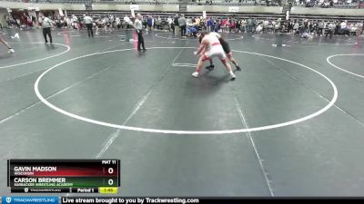 160 lbs Cons. Round 3 - Gavin Madson, Wisconsin vs Carson Bremmer, Sarbacker Wrestling Academy