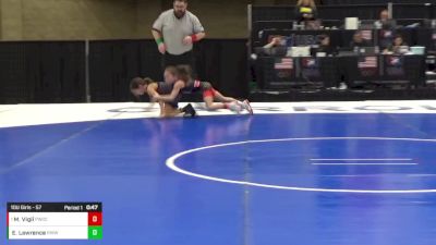 10U Girls - 57 lbs Quarters - Madison Vigil, Pomona Wrestling Club Colorado vs Emily Lawrence, Red Wave Wrestling