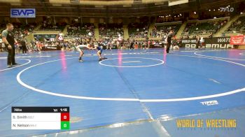 76 lbs Quarterfinal - Sam Smith, Sebolt Wrestling Academy vs Nathan Nelson, MN Elite