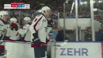 AJ Spellacy Scoops The Puck Over Kirsch To Give The Spitfires A 4-2 Lead