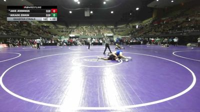 146 lbs Quarterfinal - Jake Jennings, Clovis West vs Nikade Zinkin, Clovis