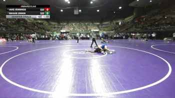 146 lbs Quarterfinal - Jake Jennings, Clovis West vs Nikade Zinkin, Clovis