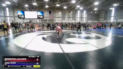 143 lbs Quarterfinal - Remington LaFlamme, TX vs Haru Duus, CA