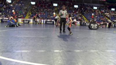 46 lbs Round Of 16 - Case Symons, Mahanoy vs Reed Brown, Connellsville