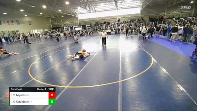 87 lbs Semifinal - Kruz Davidson, JWC vs Cade Chaos Myers, Green River Grapplers