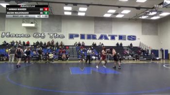 285 lbs Cons. Round 2 - Ahmad Wahedi, Sacramento City College vs Jacob Maldonado, Delta College