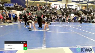 55 lbs Consi Of 4 - Leland Riley, Midwest City Bombers vs Lukas Ruzicka, El Reno Wrestling Club