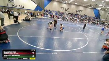 170 lbs Semifinal - Hallie Myers, Fremont Wrestling Club vs Whitlee Redmond, JWC