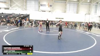 96 lbs Champ. Round 2 - Matthew Schomske, Purple Eagles Wrestling Academy vs Gabe Cutting, Gorilla Grapplers Wrestling Club
