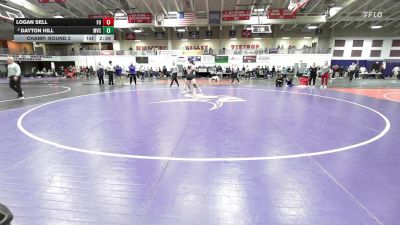 165 lbs Champ. Round 2 - Logan Sell, Friends University vs Dayton Hill, Missouri Valley