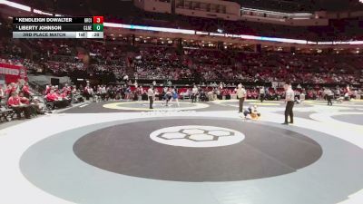 125 lbs 3rd Place Match - Liberty Johnson, Clermont NE vs Kendleigh Dowalter, Grove City