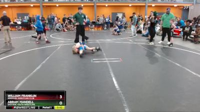 50 lbs Cons. Round 4 - Abram Mandell, Eastside Youth Wrestling vs William Franklin, Grizzlies Wrestling Club