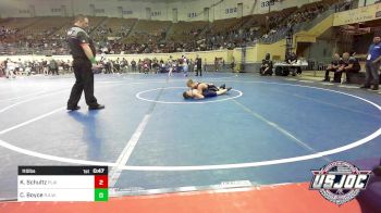 110 lbs Consolation - Kye Schultz, Plainview Youth Wrestling Club vs Cooper Boyce, R.A.W.