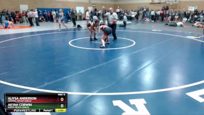 130lbs Cons. Round 2 - Aliysa Anderson, Central Kitsap (Girls) vs Akyah Corwin, North Beach (Girls)