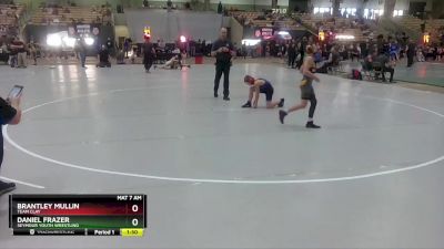 90 lbs Cons. Round 2 - Brantley Mullin, Team Clay vs Daniel Frazer, Seymour Youth Wrestling