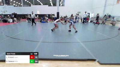 76 lbs Semifinal - Luke Friend, Team Nauman Wrestling Club ES vs Santino Deleon, Revival Orange