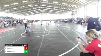 46 lbs Semifinal - Zeke Gray, Millard South WC (M.S.W.C.) vs Hunter Vaughn, Mini Avengers