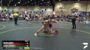 107 lbs Round 1 (6 Team) - Caden Woodall, Untouchables Purple vs Wyatt Kimble, Team Gotcha Blue