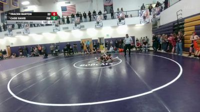 91 lbs 1st Place Match - Case Davis, Powell Middle School vs Tracen Barton, Riverton Middle School