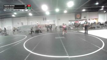 130 lbs 5th Place - Maeve Victor, Betterman Elite vs Paityn Scott, Legends Of Gold LV