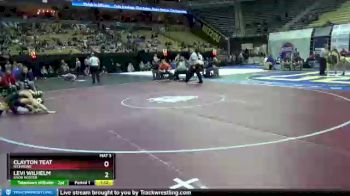 106 lbs Quarterfinal - Levi Wilhelm, Knob Noster vs Clayton Teat, Richmond