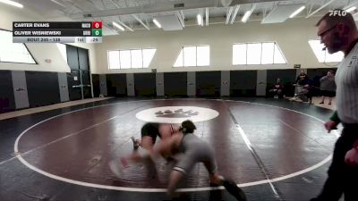 138 lbs Cons. Round 2 - Carter Evans, Natrona County vs Oliver Wisniewski, Green River