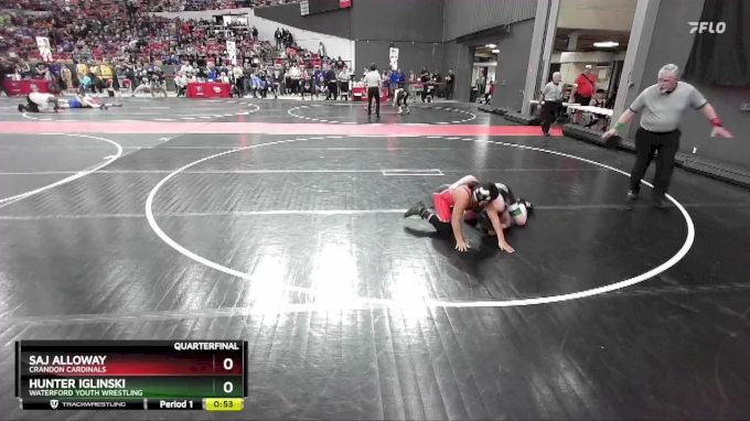 120 lbs Quarterfinal - Saj Alloway, Crandon Cardinals vs Hunter ...