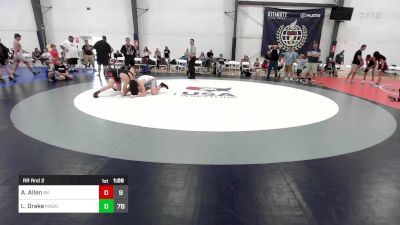 145 lbs Rr Rnd 2 - Aidan Allen, Bad Karma MS vs Lucas Drake, Mat Assassins K8 A