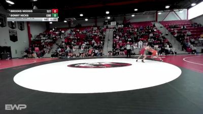 113 lbs 1st Place Match - Sonny Hicks, COWETA vs Brooks Woods, TUTTLE