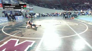 5A Boys 132 lbs Champ. Round 1 - Jace Spencer, Dallas Boys vs Gabriel Benson, Redmond Boys
