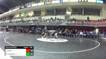 120 lbs Round 3 (8 Team) - Hunter Jacobsen, Lincoln Southwest vs Ian Hardy, Papillion-LaVista South