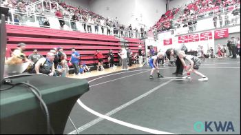 49 lbs Round Of 16 - Kallum Hendrickson, OKC Saints Wrestling vs Jaistin Hemphill, Noble Takedown Club