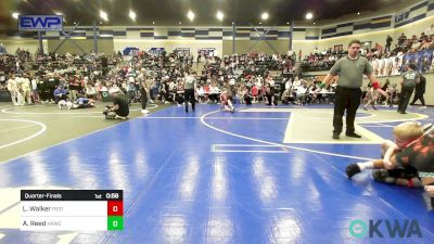 55 lbs Quarterfinal - Luke Walker, Piedmont vs Adam Reed, Henryetta Knights Wrestling Club