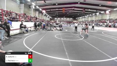 175 lbs 5th Place - Richard Goforth, Big Bear Grapplers vs Julian Pacheco, Monte Vista Takedown Club