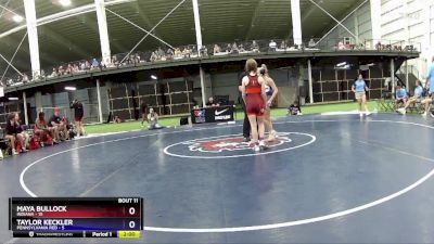 100 lbs Round 4 (6 Team) - Maya Bullock, Indiana vs Taylor Keckler, Pennsylvania Red