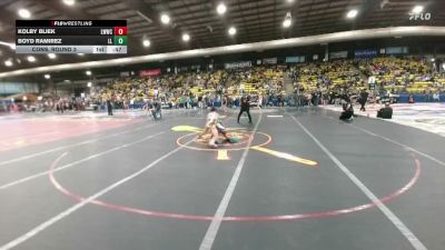 120 lbs Cons. Round 3 - Boyd Ramirez, Lander Legacy vs Kolby Bliek, Lone Wolf Wrestling Club