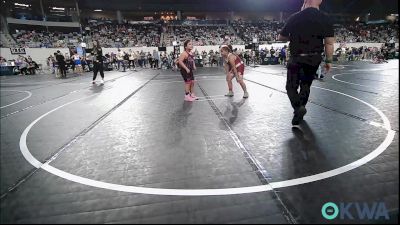 100 lbs Rr Rnd 5 - Harley Clark, Ardmore Takedown Club vs Emma Evans, Bartlesville Wrestling Club