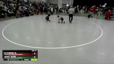 92 lbs Champ. Round 2 - Ej Turner Jr, Hurricane Wrestling Academy vs Wyatt Hume, Whatcom Wrestling Academy