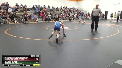 N-2 lbs Cons. Semi - Emberlynn Neuendorf, Waverly Area Wrestling Club vs Izabel Blake, Tomahawk Wrestling Club