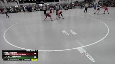 138 lbs Cons. Round 9 - Tycho Carmichael, Big Game Wrestling Club vs Toby Shipman, Threestyle Wrestling Of Oklahoma