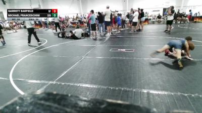 88 lbs Round 5 (6 Team) - Garrett Barfield, Morris Fitness vs Michael Franceschini, Slate Wrestling Academy