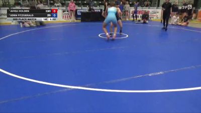 120 lbs 3rd Place Match - Aviea Holden, Big Game Wrestling Club vs Eden Fitzgerald, Sebolt Wrestling Academy