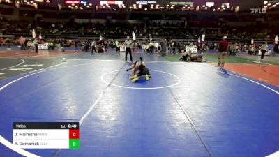 112 lbs Quarterfinal - Joseph Maimone, American MMAW vs Kelle Domanick, Clearview