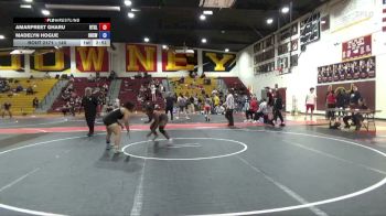 140 lbs Cons. Semi - Madelyn Hogue, Olympian High School Wrestling vs Amarpreet Gharu, Beat The Streets LA